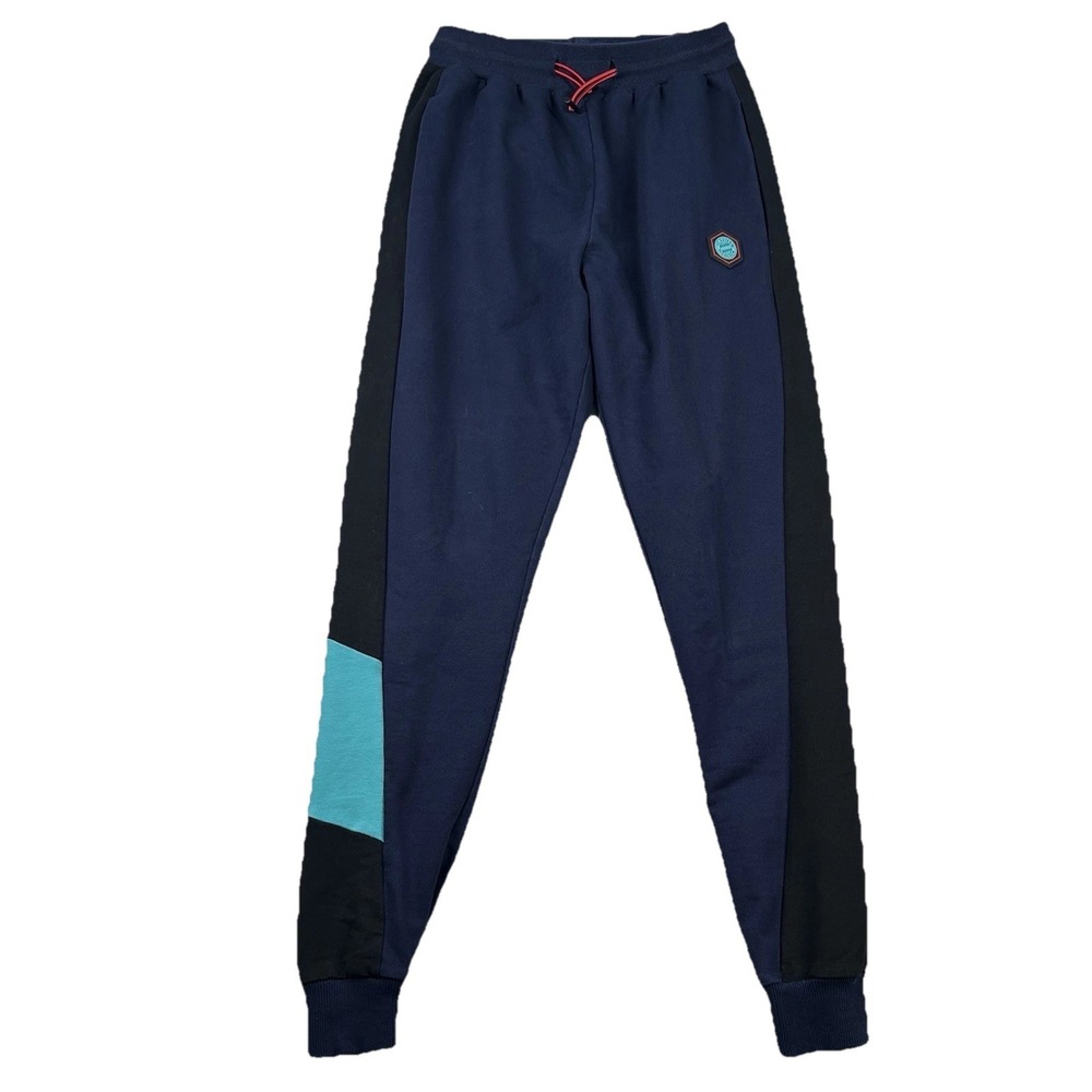 FC Bayern Munchen Pants Mens M Jogger Germany Soccer Stripes Patch Warmups Train